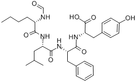 CAS 登录号：100007-40-7， N-甲酰基正亮氨酰-亮氨酰-苯丙氨酰-酪氨酸