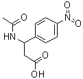 CAS 登录号：100061-23-2， 3-乙酰氨基-3-(4-硝基苯基)丙酸