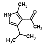 CAS 登录号：100131-78-0， 1-(4-异丙基-2-甲基-1H-吡咯-3-基)乙酮
