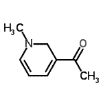 CAS 登录号：100281-00-3， 1-(1-甲基-1,2-二氢-3-吡啶基)乙酮