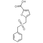 CAS 登录号：100397-64-6， 5-[(苄基磺酰基)甲基]-2-糠酸