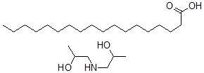 CAS 登录号：10042-66-7， 硬脂酸与1,1'-亚氨基二(丙-2-醇)的化合物(1:1)