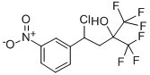 CAS 登录号:100482-44-8, 4-氯-1,1,1-三氟-4-(3-硝基苯基)-2-(三氟甲基)-2-丁醇
