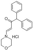 CAS 登录号:100482-63-1, 1,1-二苯基-4-吗啉基-3-丁烯-2-酮盐酸盐