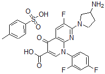 CAS 登录号：100490-94-6， 托氟沙星对甲苯磺酸盐
