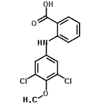 CAS#: 100623-27-6, 2-[(3,5-Dichloro-4-Methoxyphenyl)Amino]Benzoic Acid