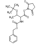 CAS#: 10068-65-2, 2,5-Dioxo-1-Pyrrolidinyl N-[(Benzyloxy)Carbonyl]-O-(2-Methyl-2-Propanyl)Threoninate