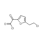 CAS 登录号：100750-59-2， [5-(2-氯乙基)-2-呋喃基](氧代)乙酰氯