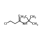 CAS 登录号：100859-81-2， 3-氯-N-(2-甲基-2-丙基)丙酰胺