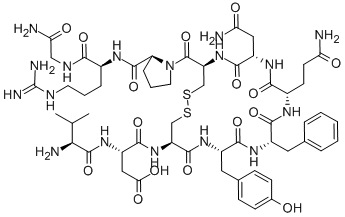CAS 登录号：100930-18-5， N-(N-L-缬氨酰-L-alpha-天冬氨酰)-8-L-精氨酸-9-甘氨酸-后叶加压素