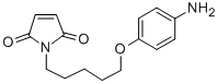 CAS 登录号：100958-17-6， N-(5-(P-氨基苯氧基)戊基)马来酰亚胺