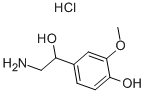 CAS 登录号：1011-74-1， 4-(2-氨基-1-羟基乙基)-2-甲氧基苯酚盐酸盐