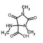 CAS#: 101193-76-4, 1,3-Dimethyl-4-(Methylamino)-2,5-Dioxo-4-Imidazolidinecarboxylic Acid