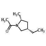 CAS 登录号：101347-71-1， 1-[(2R,4S)-4-乙基-2-甲基-1-吡咯烷基]乙酮