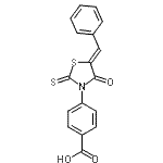 CAS 登录号：101439-76-3， 4-[(5Z)-5-亚苄基-4-氧代-2-硫代-1,3-噻唑烷-3-基]苯甲酸