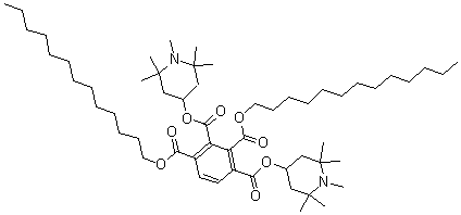 CAS#: 101544-98-3, O1,O3-bis(1,2,2,6,6-pentamethylpiperidin-4-yl) O2,O4-ditridecyl benzene-1,2,3,4-tetracarboxylate