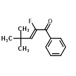 CAS 登录号：101560-11-6， (2Z)-2-氟-4,4-二甲基-1-苯基-2-戊烯-1-酮