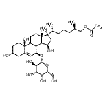 CAS 登录号：101691-12-7， (2R,6R)-6-[(7beta,8Xi,9Xi,14Xi,15beta,17beta)-7-(beta-D-吡喃半乳糖基氧基)-3,15-二羟基-10,17-二甲基g酮-5-烯-17-基]-2-甲基庚基乙酸酯