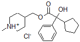 CAS#: 101710-86-5, (1-Methylpiperidin-1-Ium-4-Yl)Methyl 2-Cyclopentyl-2-Hydroxy-2-Phenylacetate Chloride