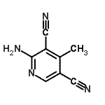 CAS 登录号：101810-71-3， 2-氨基-4-甲基-3,5-吡啶二甲腈