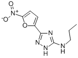 CAS 登录号:10187-90-3, 5-(5-硝基呋喃-2-基)-N-丙基-1H-1,2,4-三唑-3-胺