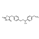 CAS#: 101931-00-4, 5-{4-[2-(5-Ethyl-2-Pyridinyl)-2-Hydroxyethoxy]Benzyl}-1,3-Thiazolidine-2,4-Dione