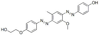 CAS 登录号：10196-13-1， 4-[[4-[[4-(2-羟基乙氧基)苯基]偶氮]-2-甲氧基-5-甲基苯基]偶氮]苯酚