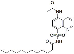 CAS#: 102107-36-8, N-(5-Acetamidoquinolin-8-Yl)Sulfonyldodecanamide