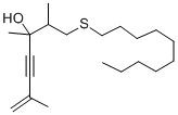 CAS#: 102244-23-5, 1-(Decylthio)-2,3,6-Trimethyl-6-Hepten-4-Yn-3-Ol