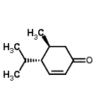 CAS 登录号：102245-21-6， (4R,5S)-4-异丙基-5-甲基-2-环己烯-1-酮