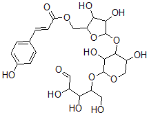 CAS 登录号:102254-69-3, O-(5-O-(4-香豆酰)-alpha-阿拉伯呋喃糖基)-(1-3)-O-beta-吡喃木糖基-(1-4)-吡喃木糖