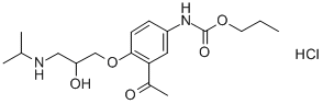 CAS#: 102417-03-8, Propyl N-[4-[2-Hydroxy-3-(Propan-2-Ylamino)Propoxy]Phenyl]Carbamate Hydrochloride