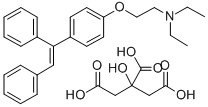 CAS#: 102433-95-4, 1-(4-(beta-Diethylaminoethoxy)Phenyl)-1,2-Diphenylethylene Citrate