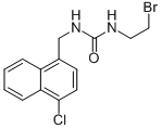 CAS 登录号：102434-21-9， 1-(2-溴乙基)-3-(4-氯-1-萘甲基)脲