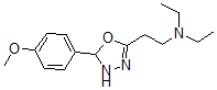 CAS 登录号：102504-35-8， 5-(2-(二乙基氨基)乙基)-3-(4-甲氧基苯基)-delta4-1,2,4-恶二唑啉