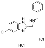 CAS 登录号：102516-85-8， 5-氯-2-苄基氨基甲基苯并咪唑二盐酸盐