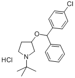 CAS 登录号：102584-35-0， 1-叔-丁基-3-[(4-氯苯基)-苯基甲氧基]吡咯烷盐酸盐