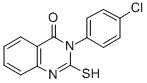 CAS 登录号：1028-40-6， 3-(4-氯苯基)-2-硫代-1H-喹唑啉-4-酮