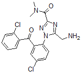 CAS 登录号：102821-00-1， 5-(氨基甲基)-1-[4-氯-2-(2-氯苯甲酰基)苯基]-N,N-二甲基-1,2,4-三唑-3-甲酰胺