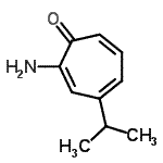 CAS 登录号：103028-78-0， 2-氨基-4-异丙基-2,4,6-环庚三烯-1-酮