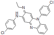 CAS 登录号：103051-26-9， N,5-二(4-氯苯基)-3-乙基亚胺吩嗪-2-胺