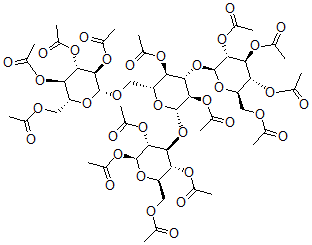 CAS#: 103078-28-0, [(2R,3R,4S,5R,6S)-5-Acetyloxy-6-[(2S,3R,4S,5R,6R)-2,3,5-Triacetyloxy-6-(Acetyloxymethyl)Oxan-4-Yl]Oxy-4-[(2S,3R,4S,5R,6R)-3,4,5-Triacetyloxy-6-(Acetyloxymethyl)Oxan-2-Yl]Oxy-2-[[(2S,3R,4S,5R,6R)-3,4,5-Triacetyloxy-6-(Acetyloxymethyl)Oxan-2-Yl]Oxymethyl]Oxan-3-Yl] Acetate