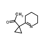 CAS#: 103143-07-3, 1-[1-(3,4,5,6-Tetrahydro-2-Pyridinyl)Cyclopropyl]Ethanone