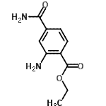 CAS 登录号：103147-58-6， 乙基2-氨基-4-氨基甲酰基苯甲酸酯