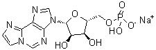 CAS 登录号：103213-41-8， 3-(5-O-膦酰呋喃戊糖基)-3H-咪唑并[2,1-I]嘌呤-钠(1:1)