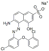 CAS 登录号：103241-64-1， 5-[2-[5-氯-2-(2-氯苯氧基)苯基]肼基]-6-亚氨基-4-氧代萘-2-磺酸钠