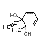 CAS#: 103262-40-4, 1-Ethynyl-2-Methyl-3,5-Cyclohexadiene-1,2-Diol