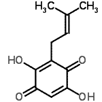 CAS#: 103425-30-5, 2,5-Dihydroxy-3-(3-Methyl-2-Buten-1-Yl)-1,4-Benzoquinone