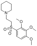 CAS 登录号：103595-58-0， 1-[2-(2,3,4-三甲氧基苯基)磺酰基乙基]哌啶