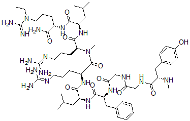 CAS#: 103614-28-4, N-Methyl-L-tyrosylglycylglycyl-L-phenylalanyl-L-leucyl-L-arginyl-N2-methyl-L-arginyl-D-leucyl-N-ethyl-L-Argininamide